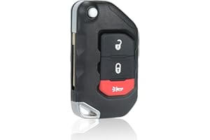 AULESSE Remote Key Fob Replacement Compatible with Wrangler 2018-2024 Car Keyless Entry Remote Control OHT1130261 ID4A 433.92 Mhz P/N:68416782AA 68416782AB 68416782AC 68416782AD 2+1 Buttons