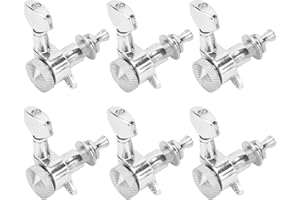 6Pcs Locking Guitar String Tuning Peg Machine Head Tuners for Electric or Acoustic Guitar(R)
