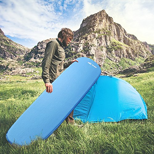 SEMOO Self-Inflating Camping Sleeping Mat/pad, Lightweight, Water Repellent Coating for Hiking&Camping