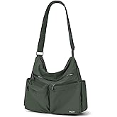 VASCHY Lightweight Crossbody Messenger Bag for Women, Nylon RFID Anti-theft Shoulder Bag Purse for Travel/Work/Diaper