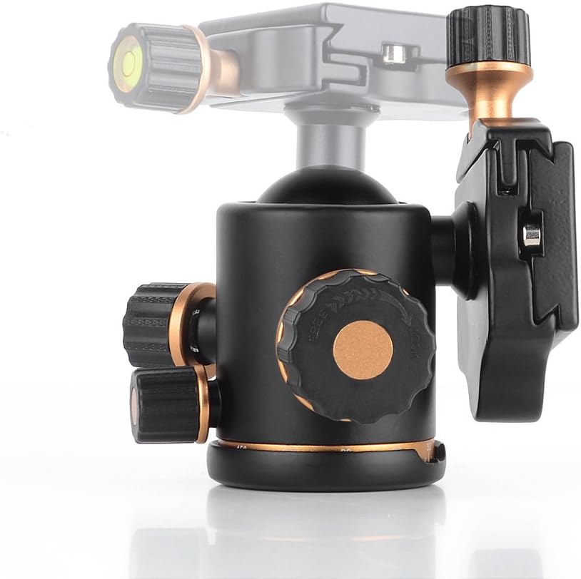 Pergear TH3 Pro DSLR Camera Tripod Ball Head, 8KG/17.6lbs Loading Capacity, 360 Degree Swivel, Metal Build Quality, Fine Tuning Damping, U-Shaped Groove Design for Easy Switching Into Vertical Mode : Camera & Photo