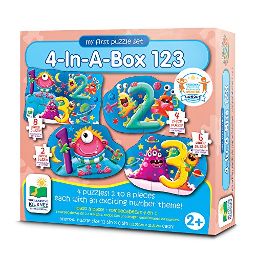 The Learning Journey My First Puzzle Sets 4-In-A-Box Puzzles, 123