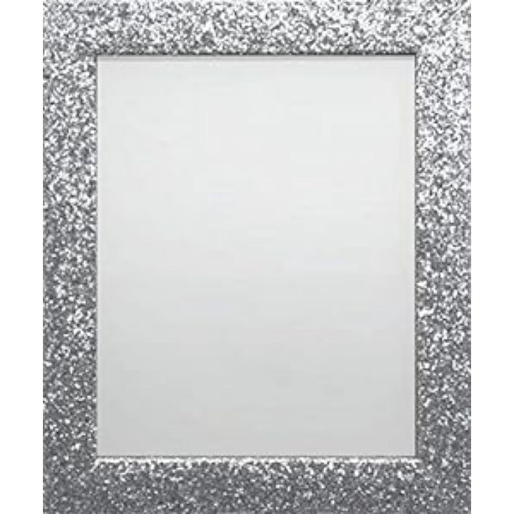 Frame Company Glitter Sparkly Picture Photo Frame, Silver, 9x7 inch *Choice of Colours & Sizes*Fitted with Perspex