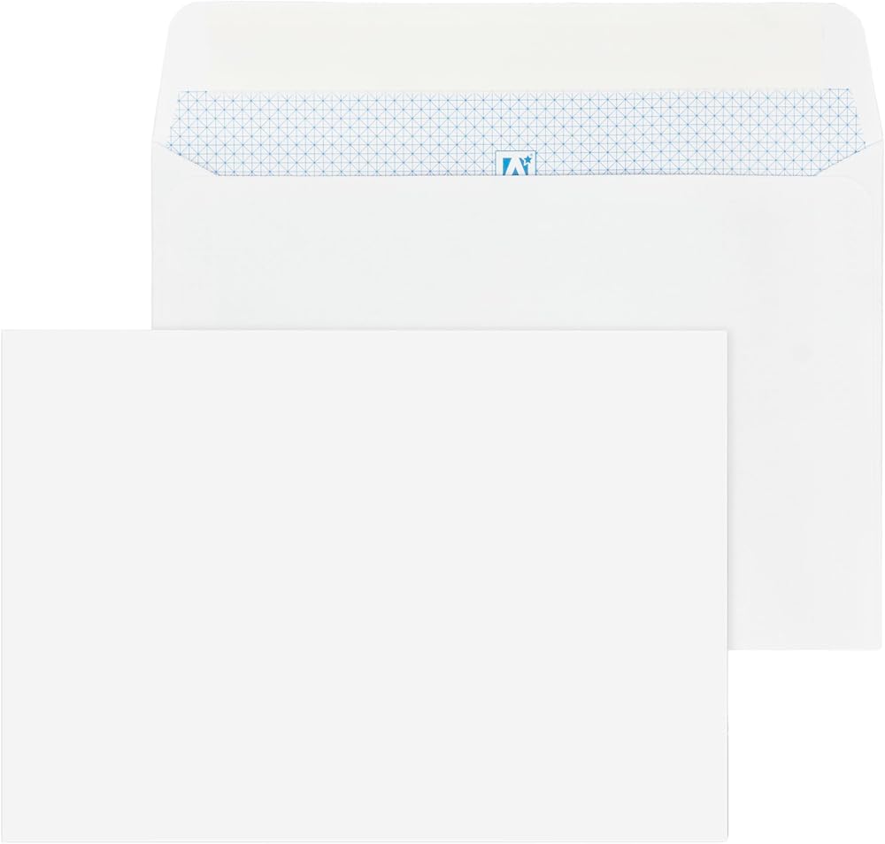 Navoys 50 C6 White Self-Adhesive Peel and Seal Envelopes 11.4x16.2cm