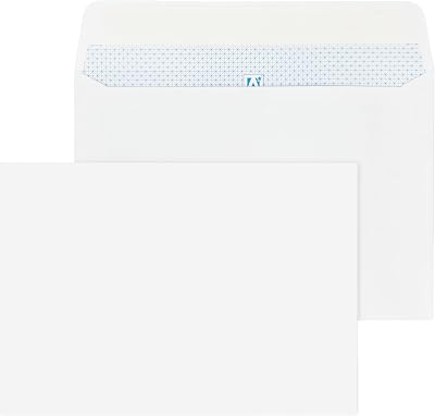 Navoys 50 C6 White Self-Adhesive Peel and Seal Envelopes 11.4x16.2cm