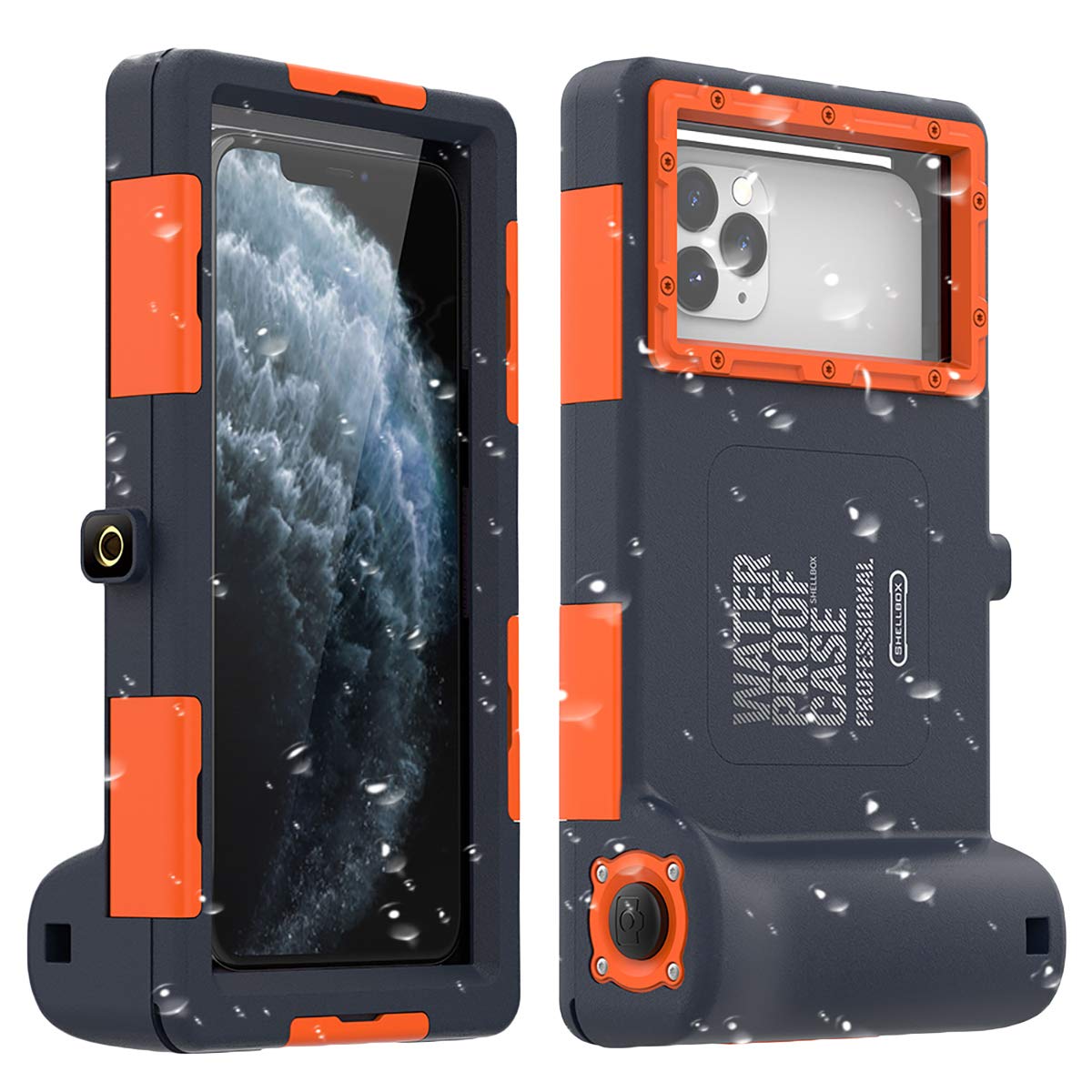 Universal Waterproof and Anti-Shock Case for iPhone 11 Pro Max XS Max XR X 8 7 6S Plus Galaxy Note10 10 s9 S9 up to 6.8 inches, Waterproof up to 15 m
