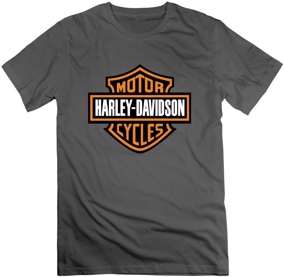 GabriHuff Designed Gray Men Popular Lightweight Harley Davidson Cotton T Shirt