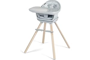 Maxi-Cosi Moa 8-in-1 High Chairs for Babies and Toddlers, Machine Washable Infant High Chair, Compact, Convertible High Chair Lightweight Design, Classic Slate