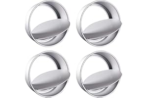 GuDoQi 6 inch Cake Pans, 4 Pack, Removable Bottom Design, Non-Stick, Easy Release, Aluminum Round Cake Pan, for Oven, Instant