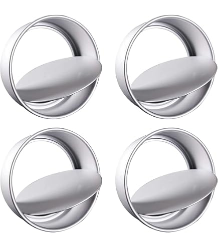 Lot de 5 moules à gâteau en acier au carbone métallique anti-adhésif pour pizza, pain, cheesecake