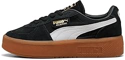 PUMA Women's Palermo Elevata Sneakers Black/Gum, 5.5