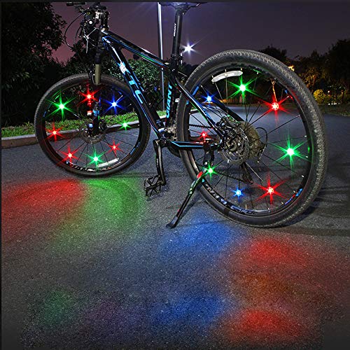 MapleSeeker Bike Wheel Lights Bike Spoke Lights with Batteries Included