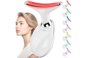 DOSET Facial Massager Face and Neck, Face 𝖲 culpting Wand Tool with 7 Color - Birthday, Christmas, Mothers Day, Valentines Day Gifts for Her Women Mom Best Friend Wife Teacher (White)