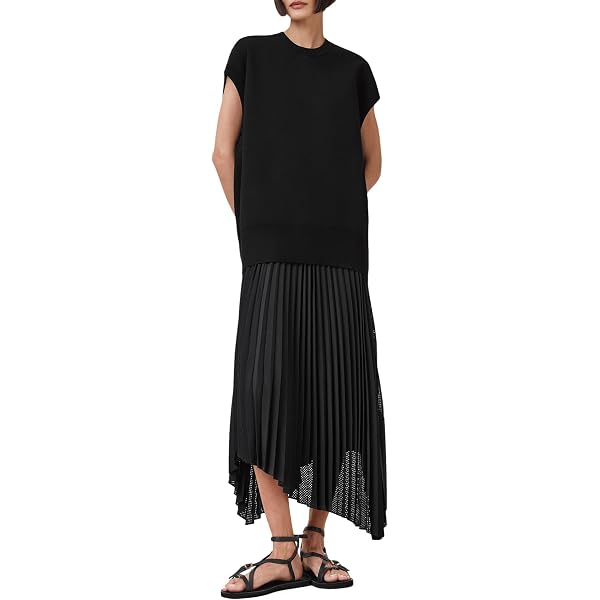 AllSaints Women's Dresses Jinx Pleated Dress Jinx Taupe Brown XS at Amazon  Women's Clothing store
