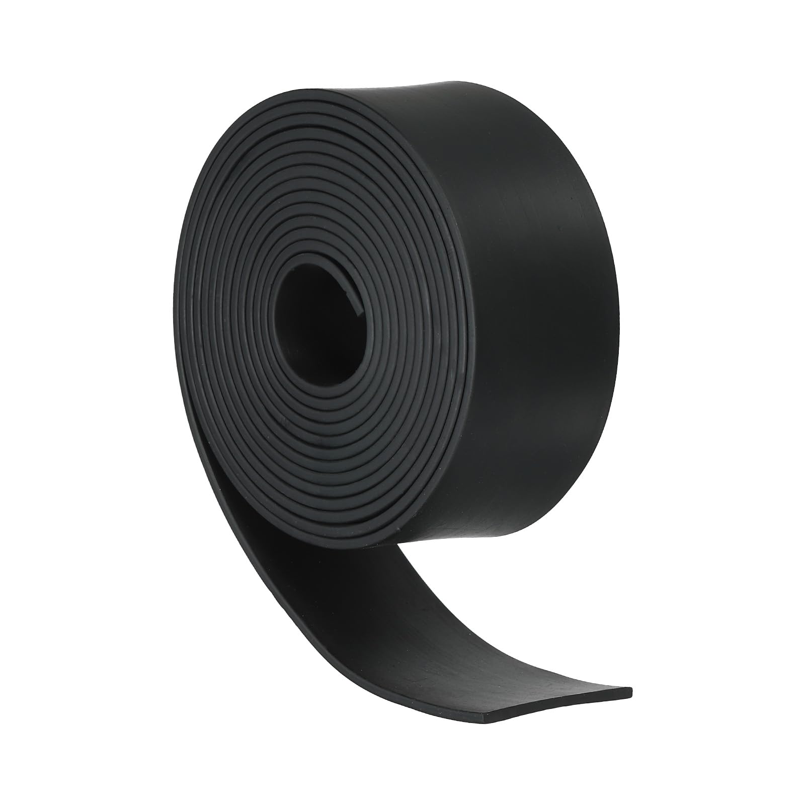 PATIKIL Rubber Strips, 1/8" Thick x 1.2" Wide x 6.6' Long Neoprene Rubber Sheets Solid Rubber Rolls for DIY Gasket Flooring Weather Stripping