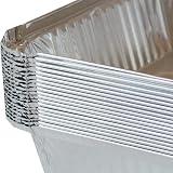Zuvo Pack of 50 Aluminium Foil Food Containers with Lids 14.5x12.5x4.5cm view 8