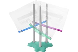 Tributary Brands Silicone Drying Rack for Plastic Bags, Plastic Bag Drying Rack, Collapsible Reusable Bag Drying Rack, Plastic Bag Dryer, Silicone Bag Drying Rack