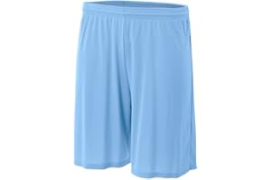 A4 SPORTSWEAR Athletic Performance All Sports Shorts Moisture Wicking, UPF 30+, No Pockets (14 Colors, Youth 6" & Adult 7" & 9")