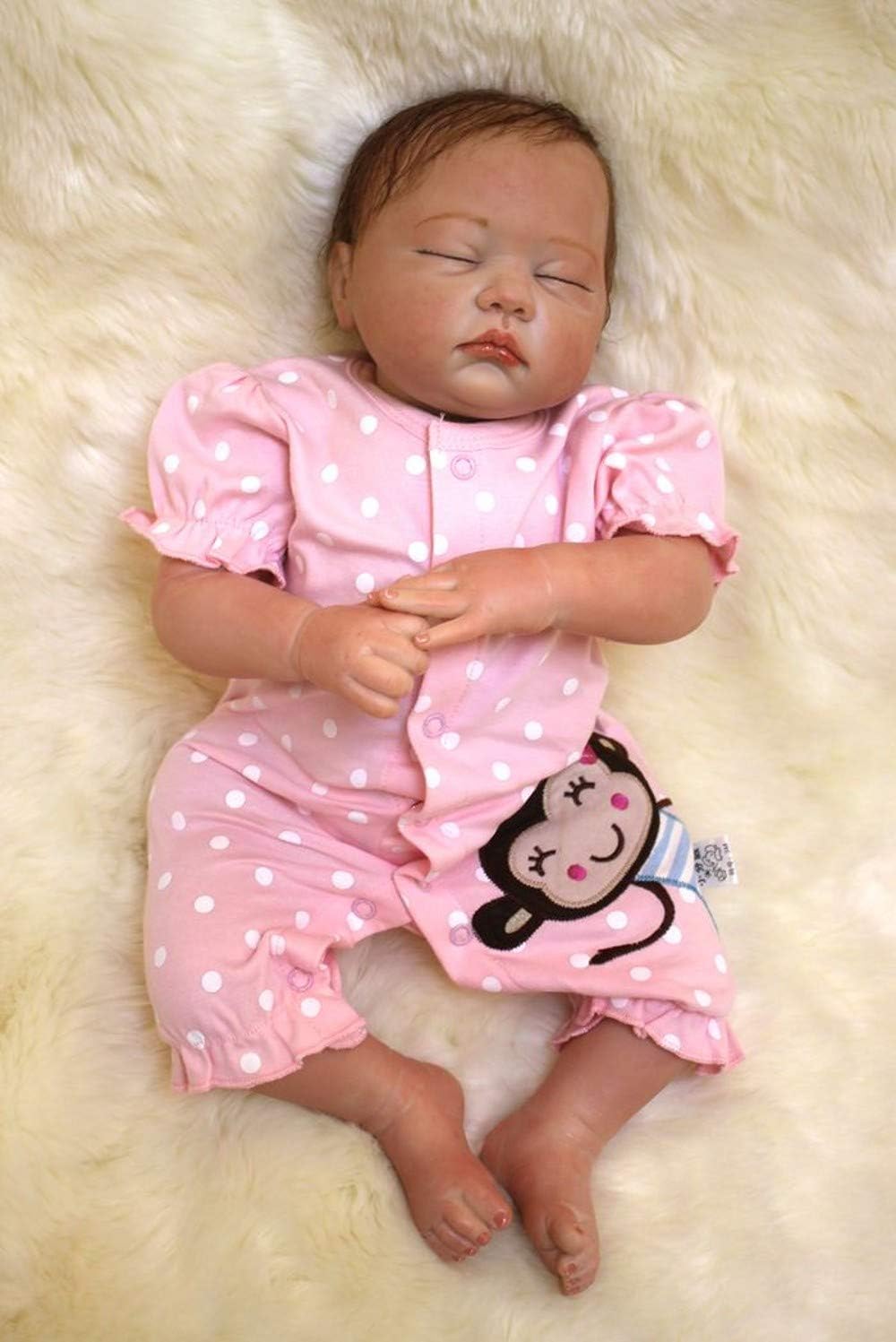 Prezzo OREH Realistica Occhi Chiusi Femmina Simulazione Reborn Bambino Bambole Silicone Vinile Toddler Magnetica Regalo Giocattolo 20 Pollici 50 Centimetri Baby Doll Offerte