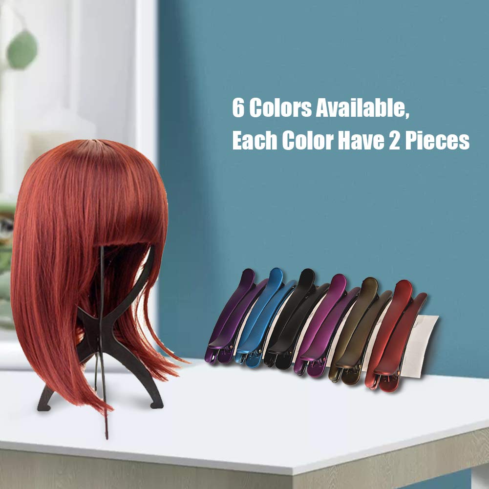 Hair Clips for Women, 12 PCS Colorful Non-Slip Alligator Hair Clips for Styling and Sectioning Professional Salon Hair Accessories Girls Ideal Gifts (3.5 inch) : Beauty