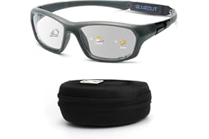 BLUE CUT Sports Protection Goggles, Photochromic Lenses Safety Glasses for Basketball, Pickleball Indoor Outdoor Sports
