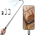 Teslong Telescopic Camera with Light, USB-C Borescope with 5FT Telescopic Pole, for HVAC Systems, Wall, Chimney, Automotive a