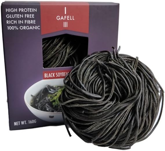 GAFELL - Black Soybean Noodles, Organic, Gluten Free, 5.64 OZ, (Pack of 12)