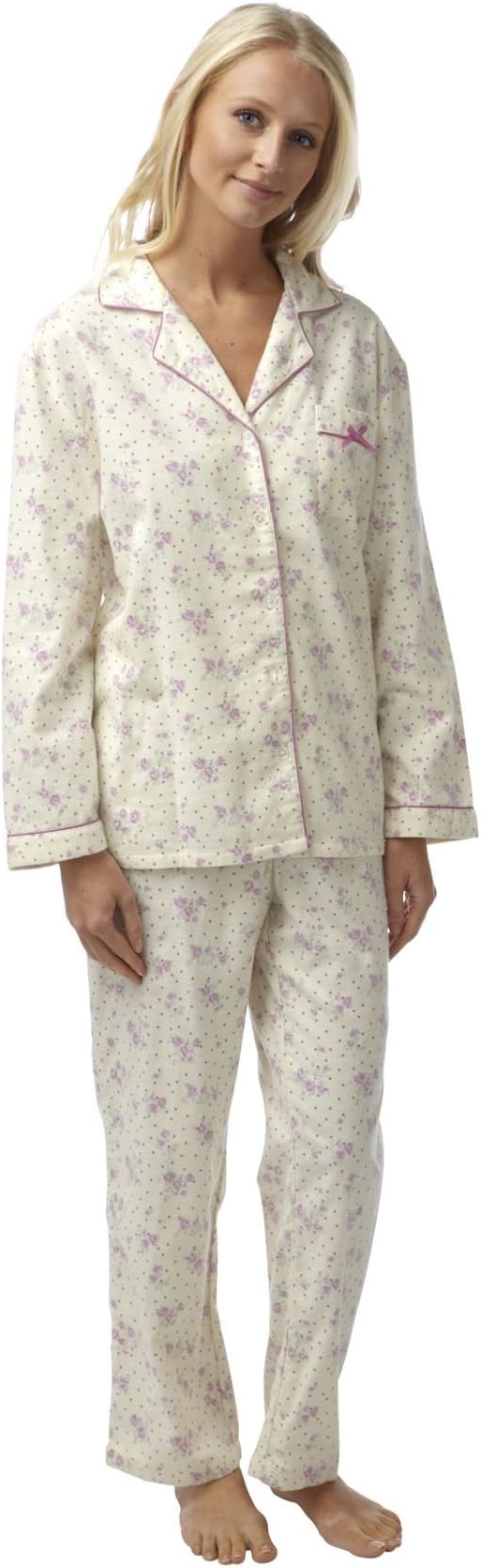 Daisy Dreamer Ladies Wincy Flannelette Pyjamas, Soft Cotton PJ Set Nightwear, Size 10-26