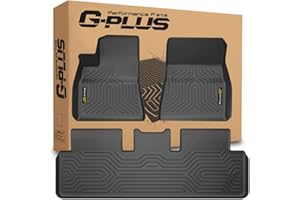G-PLUS Model 3 Floor Mats Compatible with Tesla Model 3 2017-2023 Sept Old Style,Not Fit 2023 Oct-2026 New Model,TPE All Weather Custom Fit Full Cover Protection Floor Liners Black 3PCS