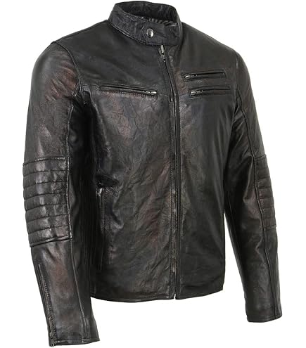 Milwaukee Leather MLM1500 Men's Crossover Black Leather Scooter