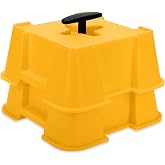 Camco FasTen RV Leveling High-Gain Base - Nesting Design for RV Storage - Convenient Carry Handle - Compatible w/Square RV Le