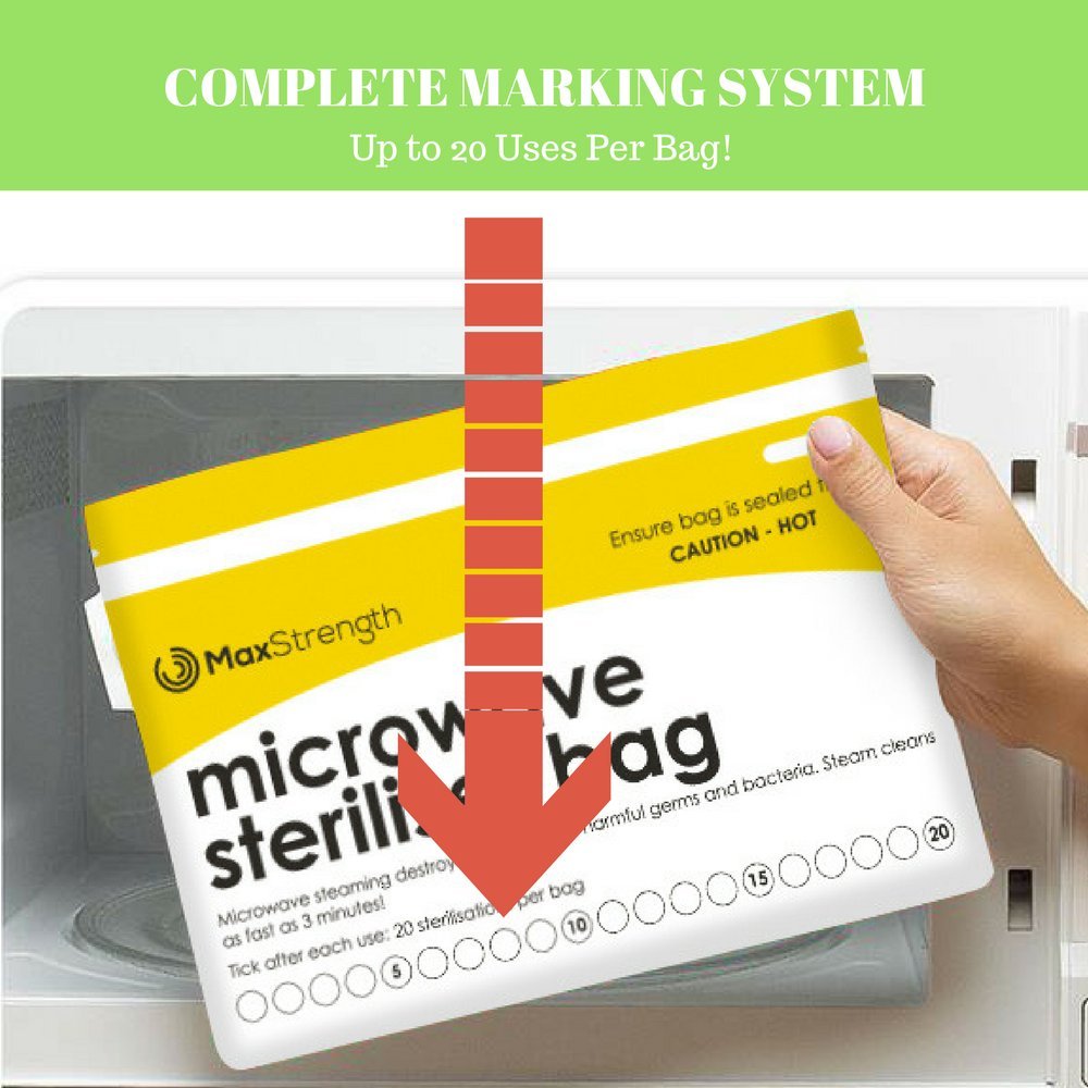 Bolsas de Esterilizador de Microondas Paquete de 20pc Prima ...