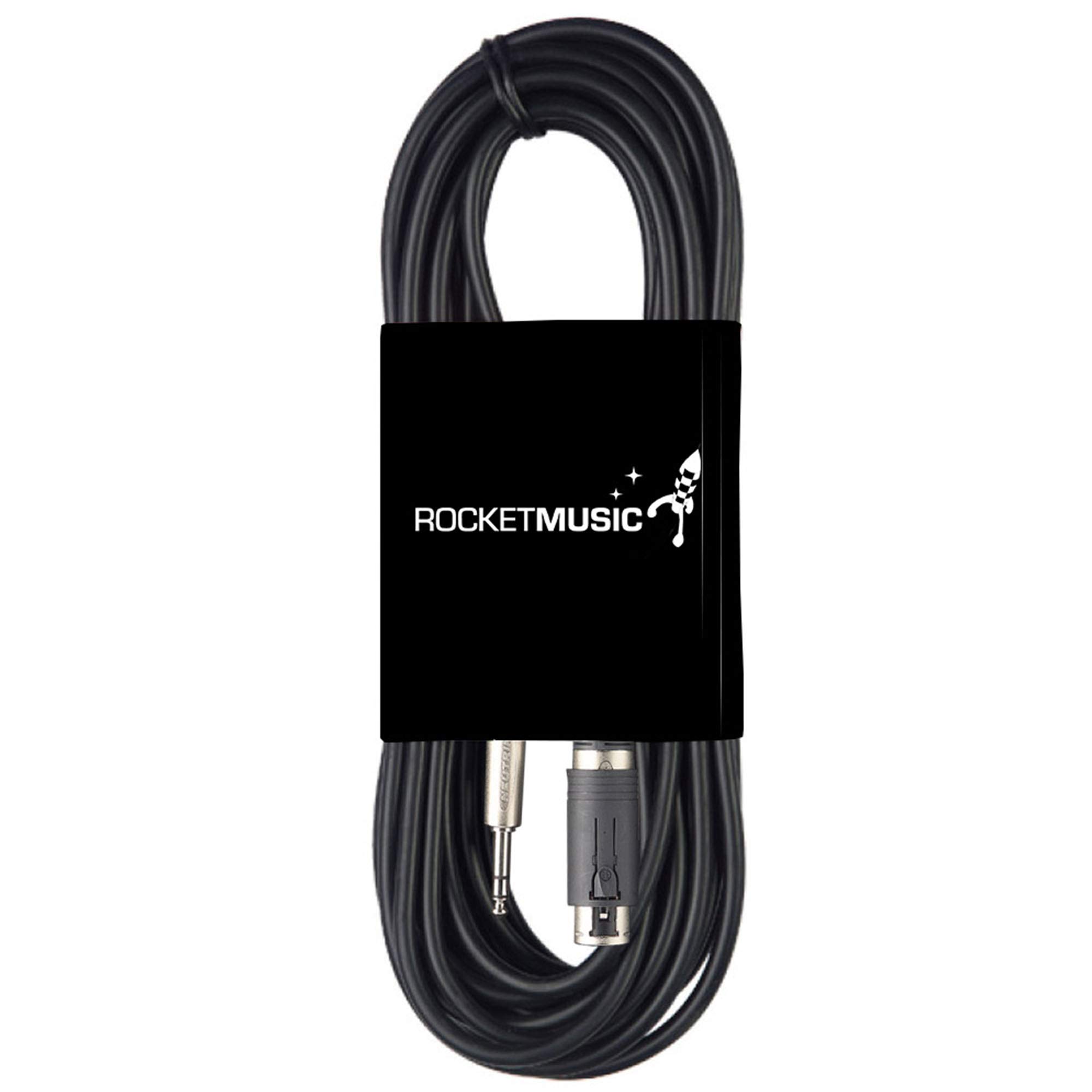 ROCKET XACXCJ600 6m X-Series Premium XLR Male Convertible Plug to Female Phono Cable - Black