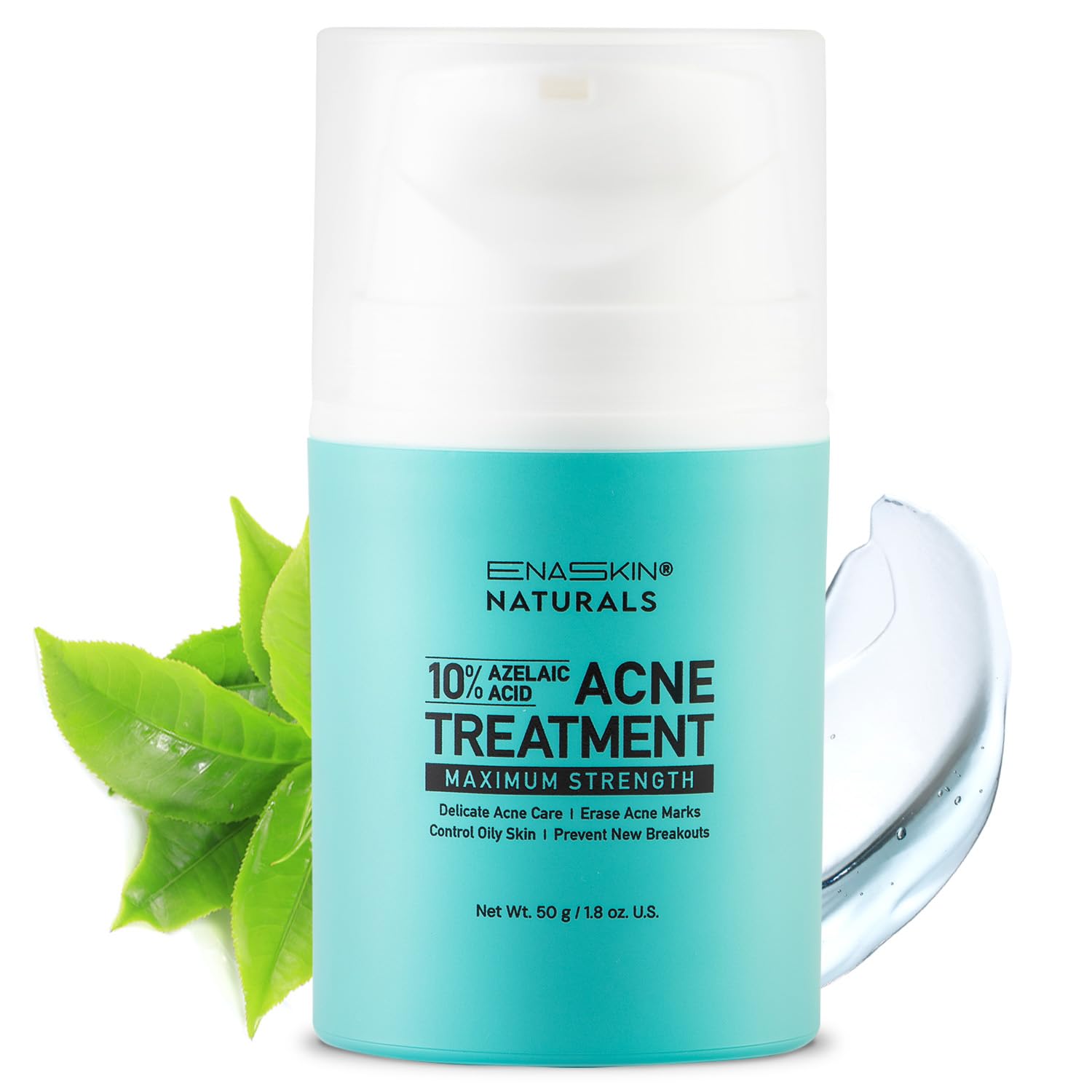 Photo 1 of Acne Pimple Spot Treatment Cream: Cystic Hormonal Blackheads Blemish Remover for Face, Back and Body - with 10% Azelaic Acid - Teens 13-19 & Young Adult 20-30, 1.8 oz