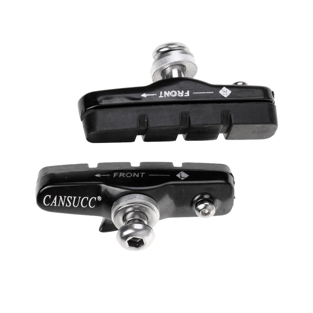 Monkeyjack 2個52 Mmブレーキパッドブロック靴耐久性バイク固定ギアブレーキホルダーブラック B0759x16gq ブレーキシューパッド