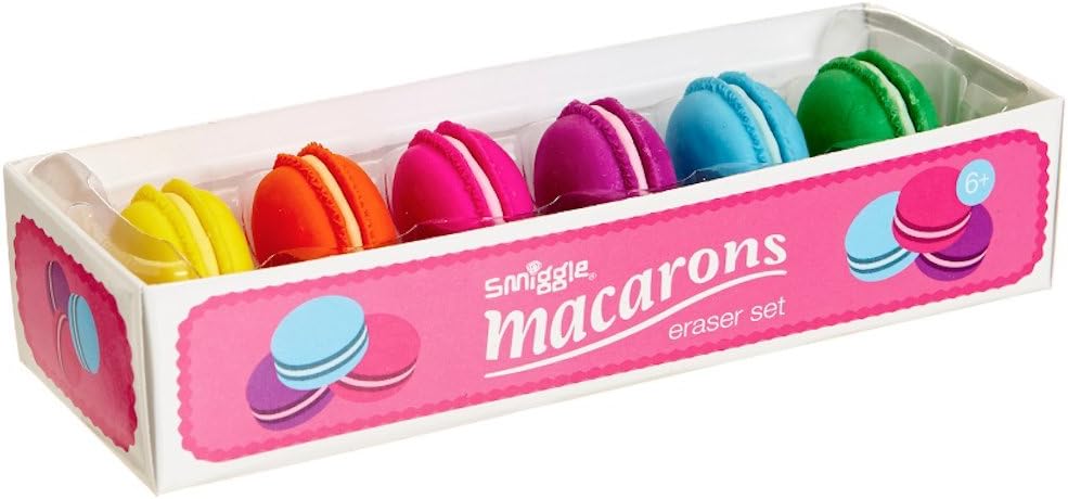 Set de gomas de Smiggle Macarons: Amazon.es: Oficina y papelería