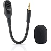 LEFXMOPHY Mic Replacement for Razer Barracuda X Game Headset 3.5mm Detachable Gaming Boom Microphone with Foam