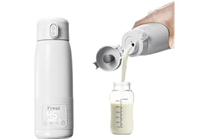Fywad Portable Bottle Warmer,It heats up in 2.8 minutes, which is fast. 500ml （16.9 oz) Portable Milk Warmer & Bottle Warmer 