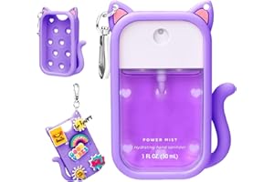 Cat Silicone Case for Touchland Hand Sanitizer Spray, Compatible with Power Mist Glow Mist 1 FL Oz/30ML for Touchland Case, w