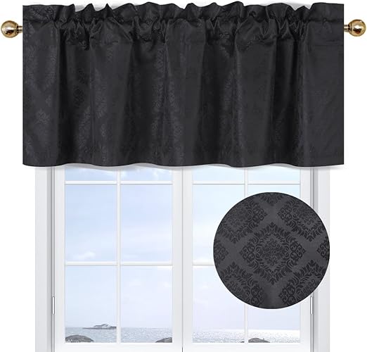 Amazon Com Valea Home Blackout Valance Curtains For Kitchen