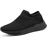 GLYGML Womens Walking Slip on Shoes Gym Fitness Tennis Travel Fashion Running Lightweight Comfortable Breathable Refreshing Sneakers Black Size 6 Black Size 11.5