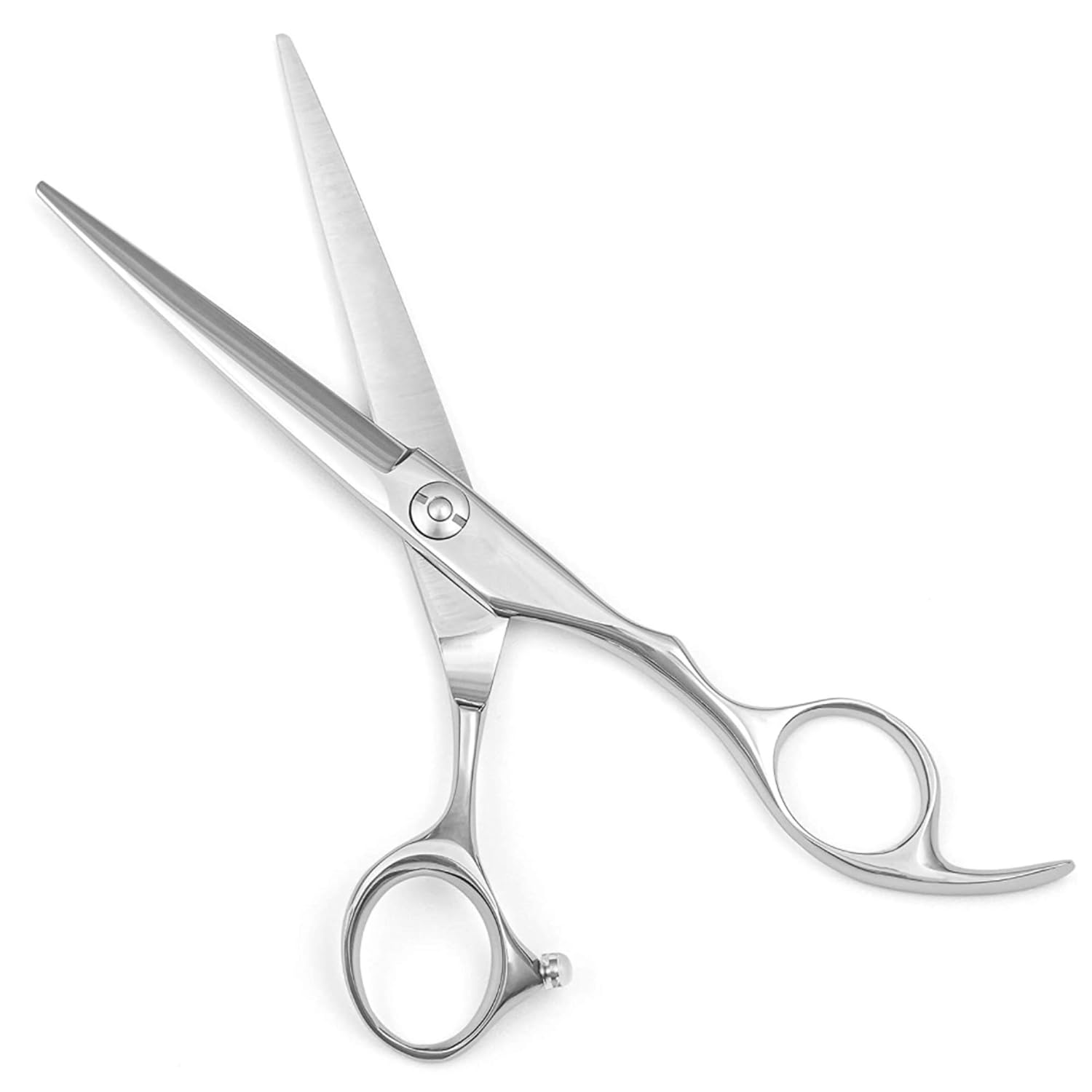 St. Mege Hair Cutting Scissors Shears Professional Barber 6.0 inch Hairdressing Regular Scissor Salon Razor Edge Hair Cutting Shear Stainless Steel with Detachable Finger Inserts