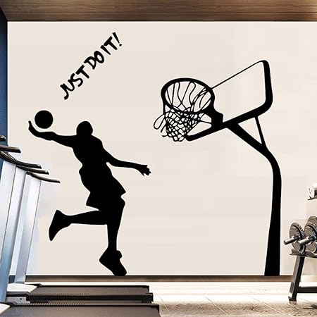 xinyouzhihi Baloncesto de Belleza Solo hazlo Etiqueta de la Pared ...