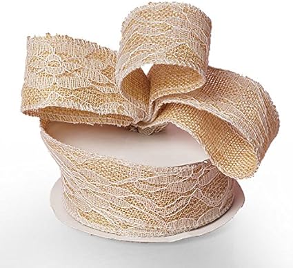 ivory burlap ribbon