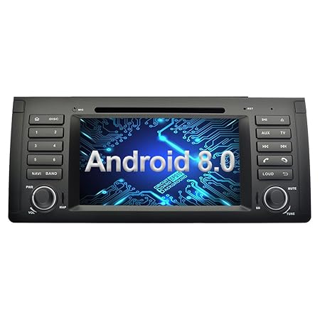 Ohok 7 Zoll Bildschirm 1 Din Autoradio Android 8.0.0 Oreo Octa Core 4G+32G Radio mit Navi Moniceiver DVD GPS Navigation Unter