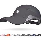 YANIKY Running Hat for Men & Women, Quick-Dry Lightweight Baseball Cap,UPF 50+ Reflective Breathable Sport Hats