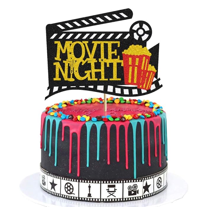 Buy Vivicraft Movie Night Cake Topper, Video Recorder Roll Hollywood
