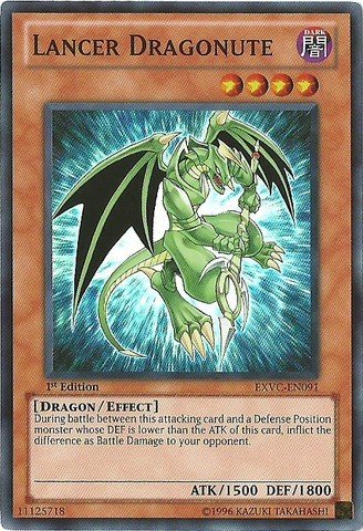 Yu-Gi-Oh! - Lancer Dragonute (EXVC-EN091) - Extreme Victory - 1st Edition - Super Rare