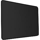 Mouse Pad, Durable Medium Black Waterproof Computer Mouse Pad with Stitched Edges, Gaming Mousepad Non-Slip Rubber Base Mouse