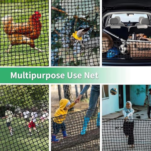 NEWFUN Golf Net, 3 x 3M Black Polyester Golf Practice Net, Portable Club Net, Training Net for Baseball and Hockey, for Indoor and Outdoor Garden Use.